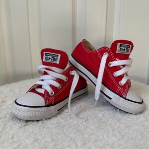Converse Chuck Taylor All Star Red Classic Low Top Toddler Size 7